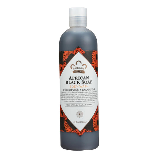 Nubian Heritage African Black Soap Wash & Scrub - 13oz