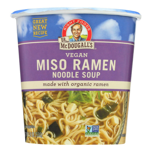 Dr. Mcdougall's Vegan Miso Ramen Soup, 6-Pack, 1.9 Oz