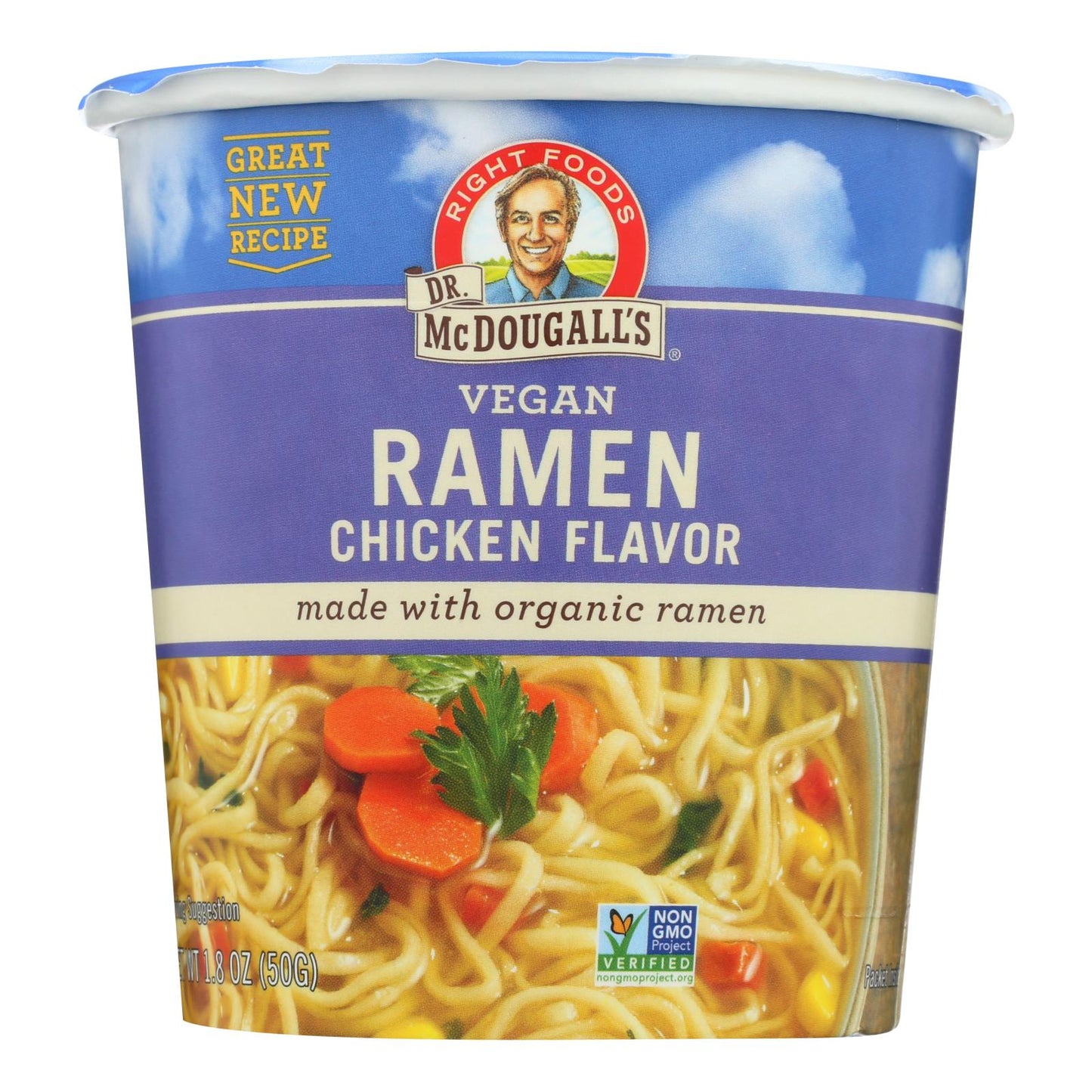 Vegan Chicken Ramen Soup Cups - 6 Pack, 1.8 Oz Each