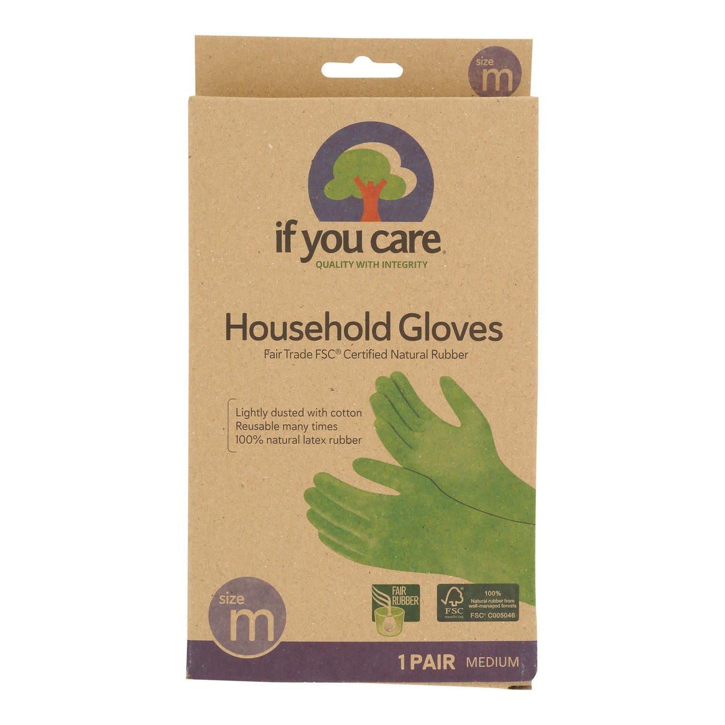 If You Care Household Gloves - Medium - 12 Pairs