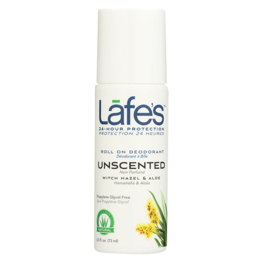 Lafe's Unscented Roll-On Deodorant - 2.5 oz