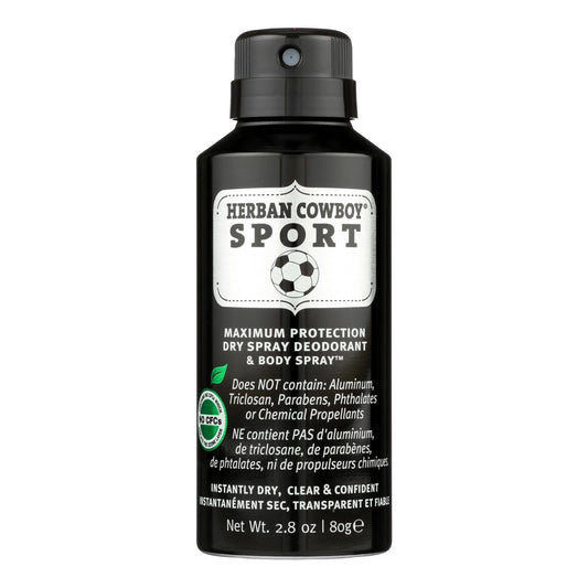Herban Cowboy - Spray Dry Sport - 1 Each - 2.8 OZ