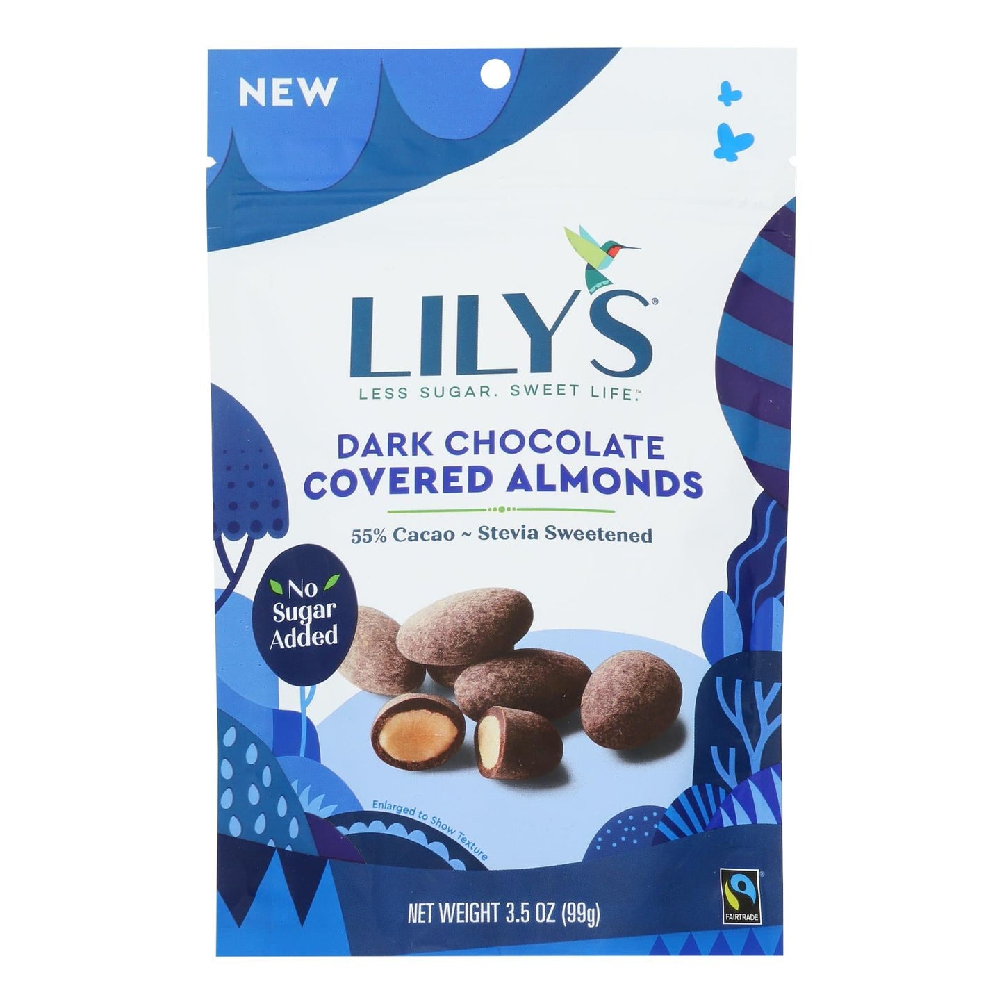 Lily's Dark Chocolate Almonds, Stevia, 12 Pack, 3.5 OZ
