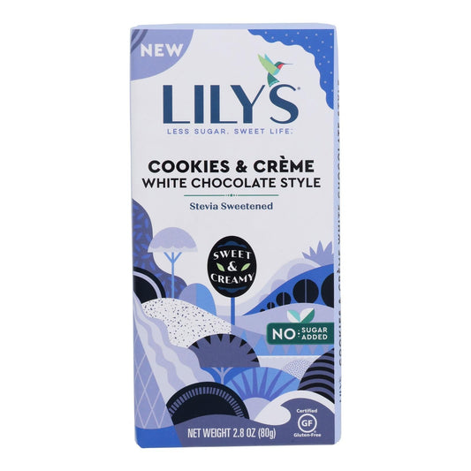 Lily's Cookies & Cream White Chocolate Bars, 12-Pack