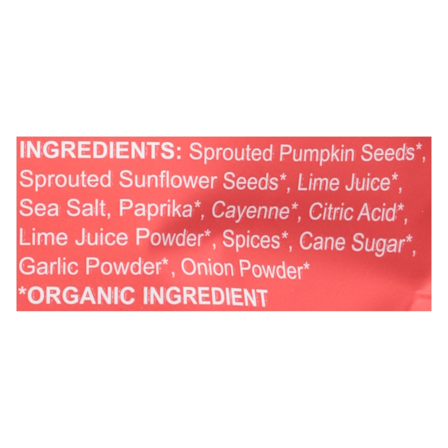 Go Raw - Snack Seed Og2 Chili Lime - CS of 6-4 OZ