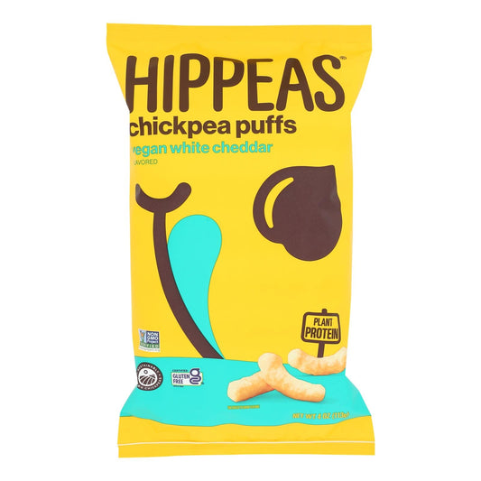 Hippeas White Cheddar Chickpea Puffs, 12-Pack, 4oz Each