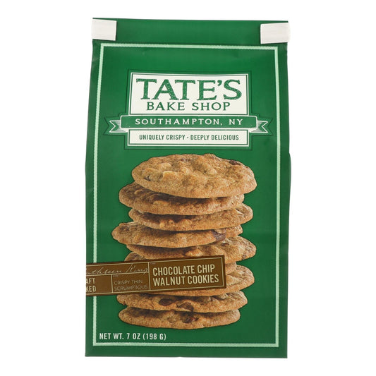 Tate's Chocolate Chip Walnut Cookies, 7oz, Case of 12