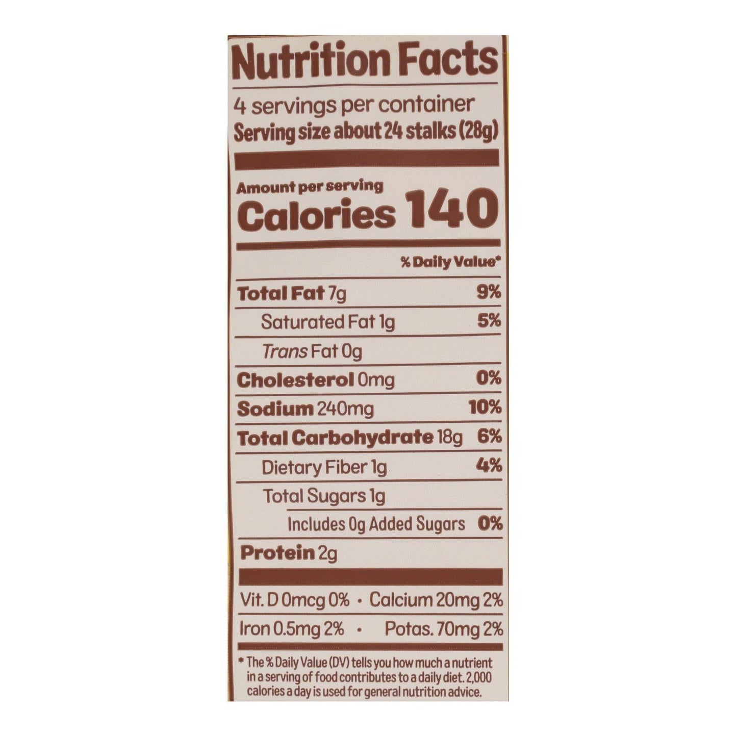 Cauliflower Cheddar Stalks - Case of 12 (4 OZ Each)