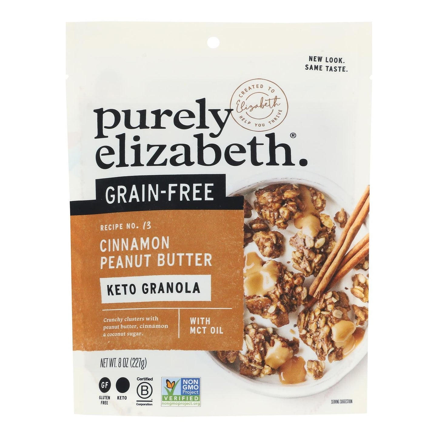 Purely Elizabeth Gluten-Free Cinnamon Peanut Butter, 6-Pack