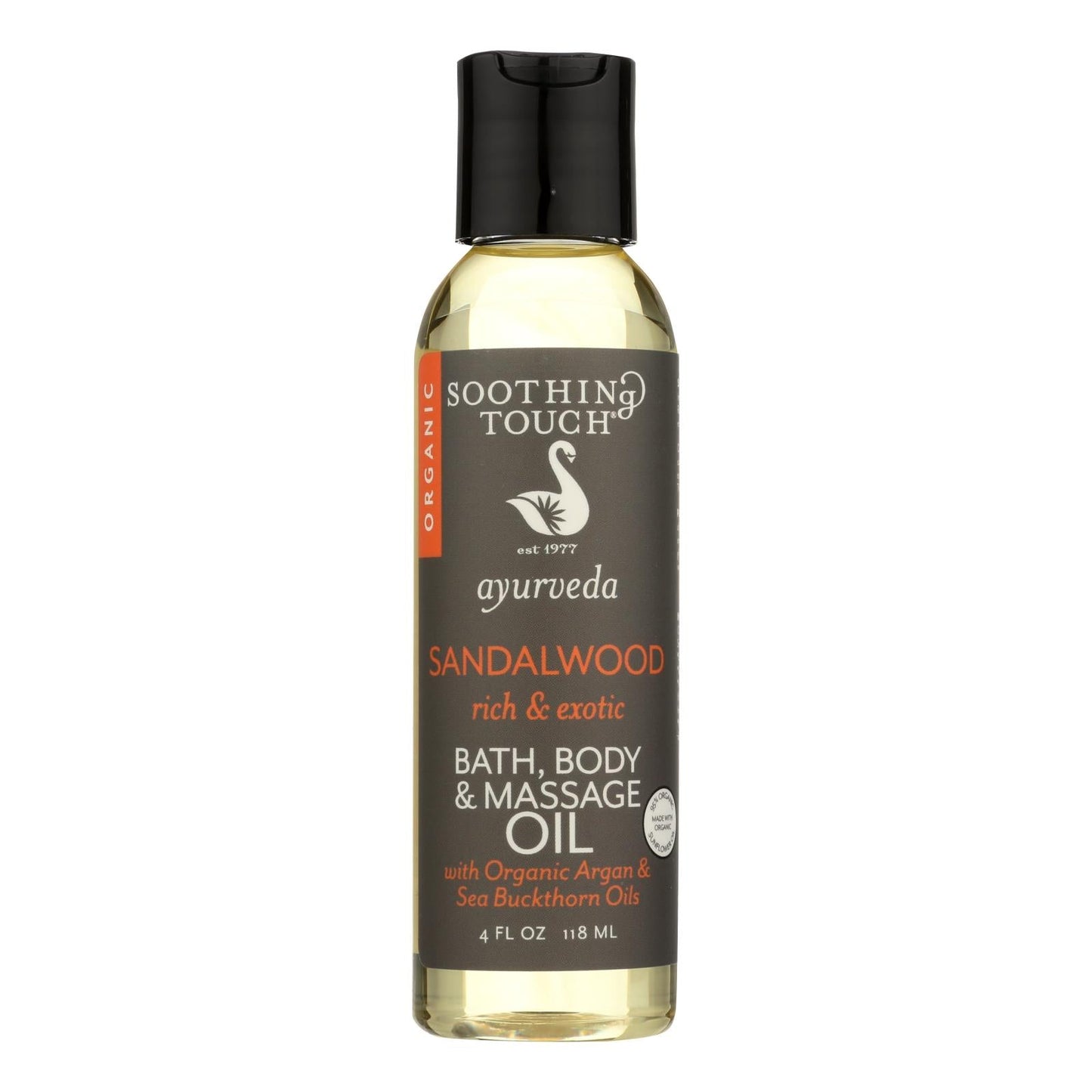 Sandalwood Ayurveda Bath & Massage Oil - 4 Oz