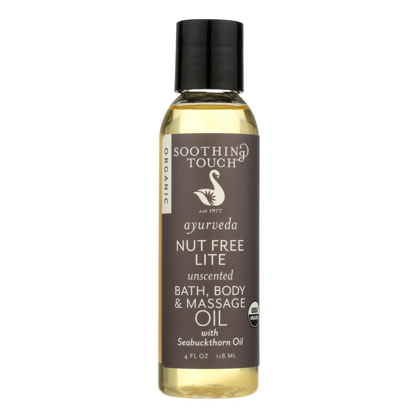 Soothing Bath & Body Oil - Organic, Nut-Free, Unscented 4 Oz