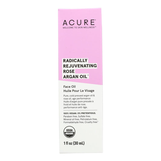 Acure - Argan Oil - Radically Rejuvenating Rose - 1 Fl Oz
