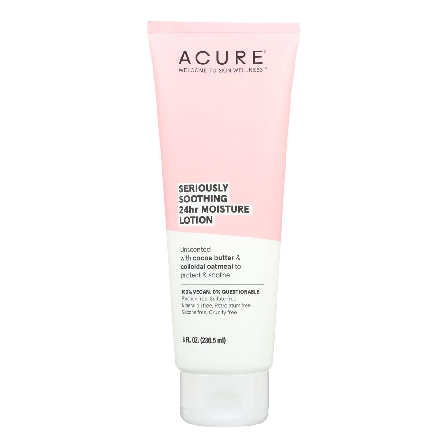 Acure Unscented Soothing Lotion with Cocoa Butter 8oz