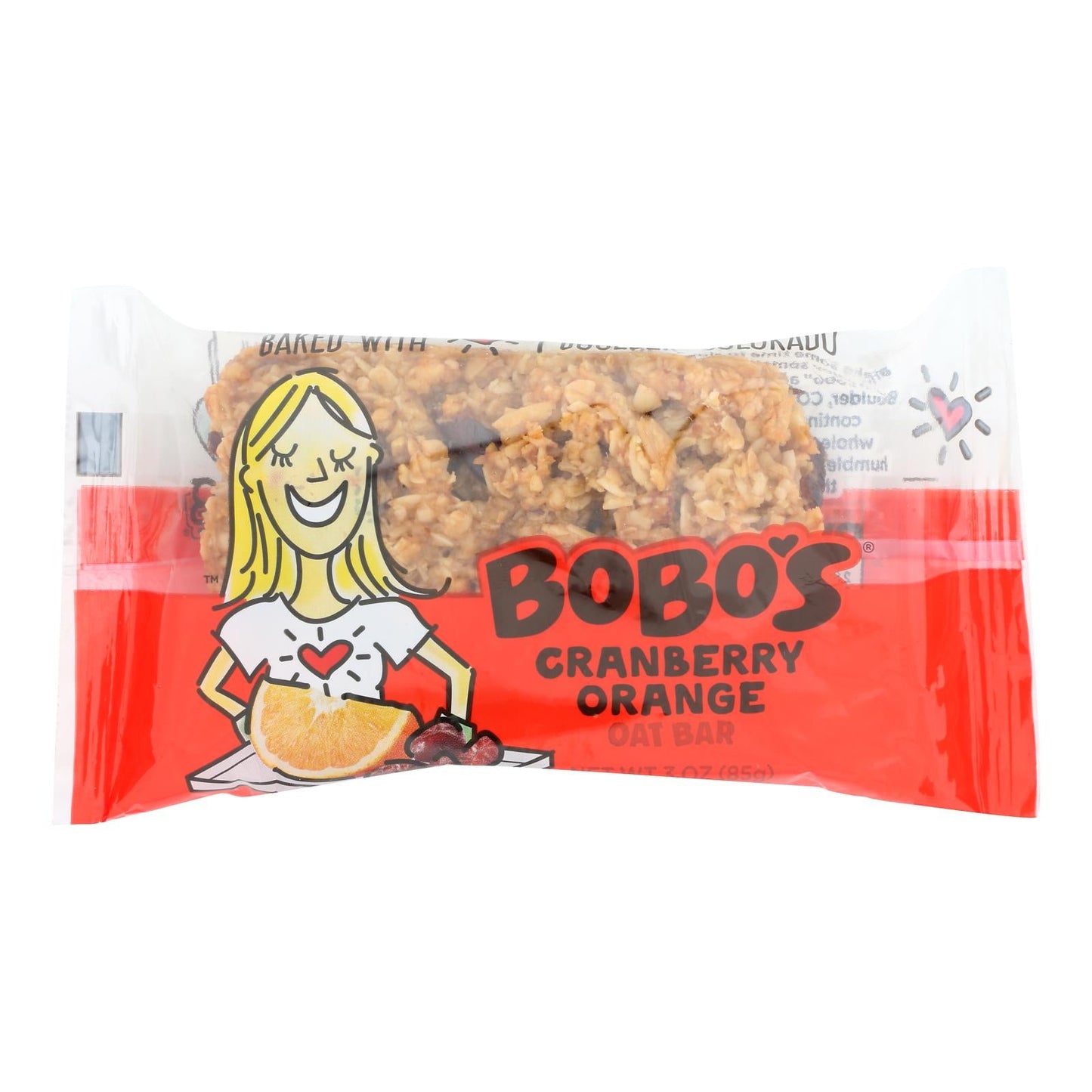 Bobo's Cranberry Orange Oat Bars, 3 oz, Case of 12
