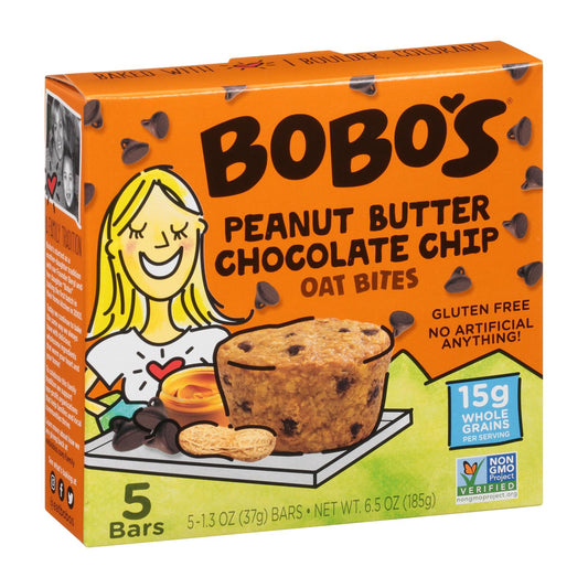 Bobo's Oat Bites - Peanut Butter Choc Chip - 6 Pack