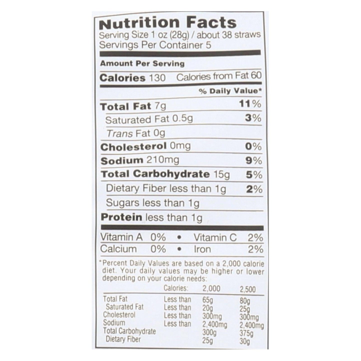 Veggie Straws Sea Salt - 12 Pack, 5 Oz Each