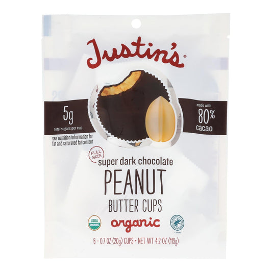 Justin's Dark Chocolate Peanut Butter Cups, 6-Pack