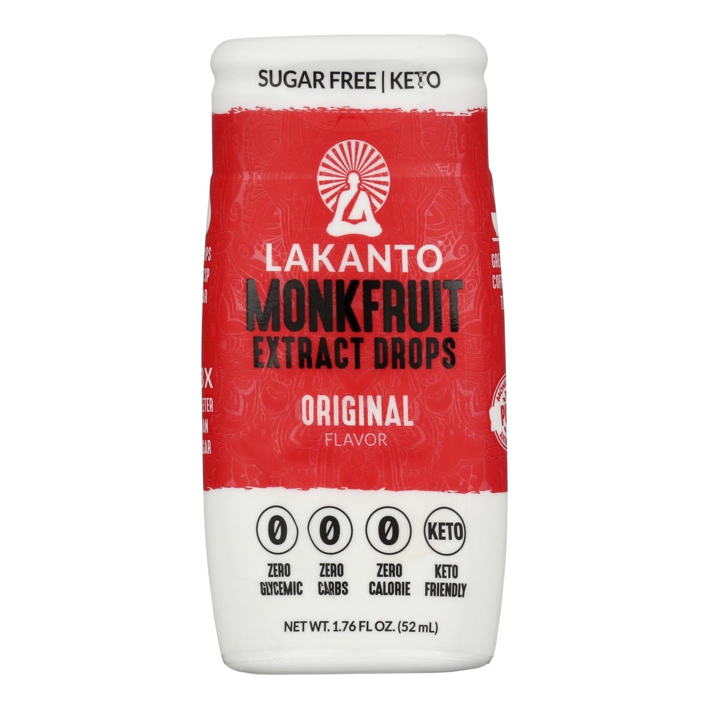 Lakanto Monkfruit Sweetener, Sugar-Free, 6-Pack, 1.76 oz