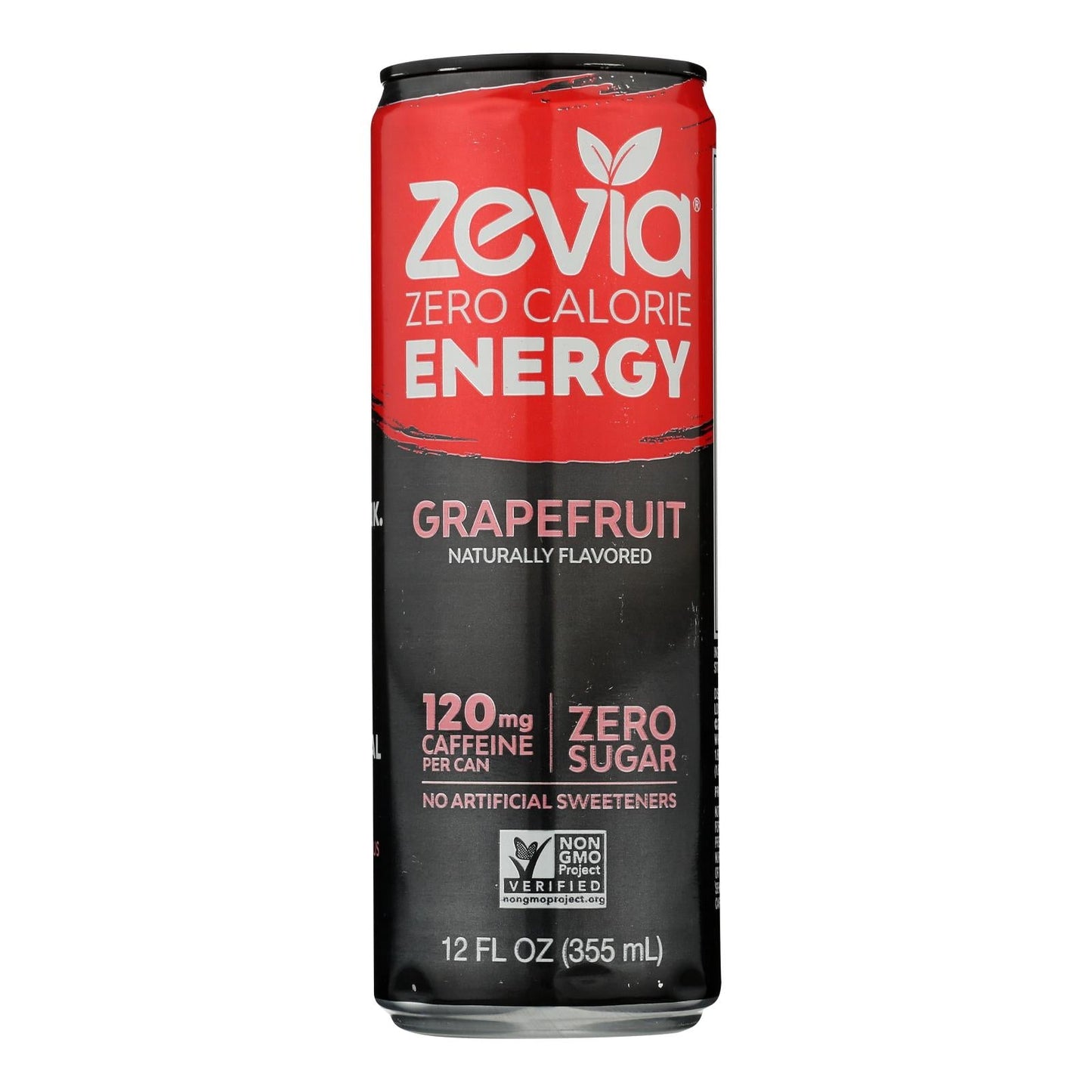 Zevia Zero Calorie Energy Drink Grapefruit 12-Pack 12oz