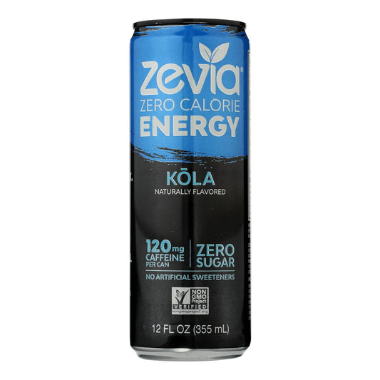 Zevia Zero Calorie Cola Energy Drink, 12-Pack, 12 fl oz