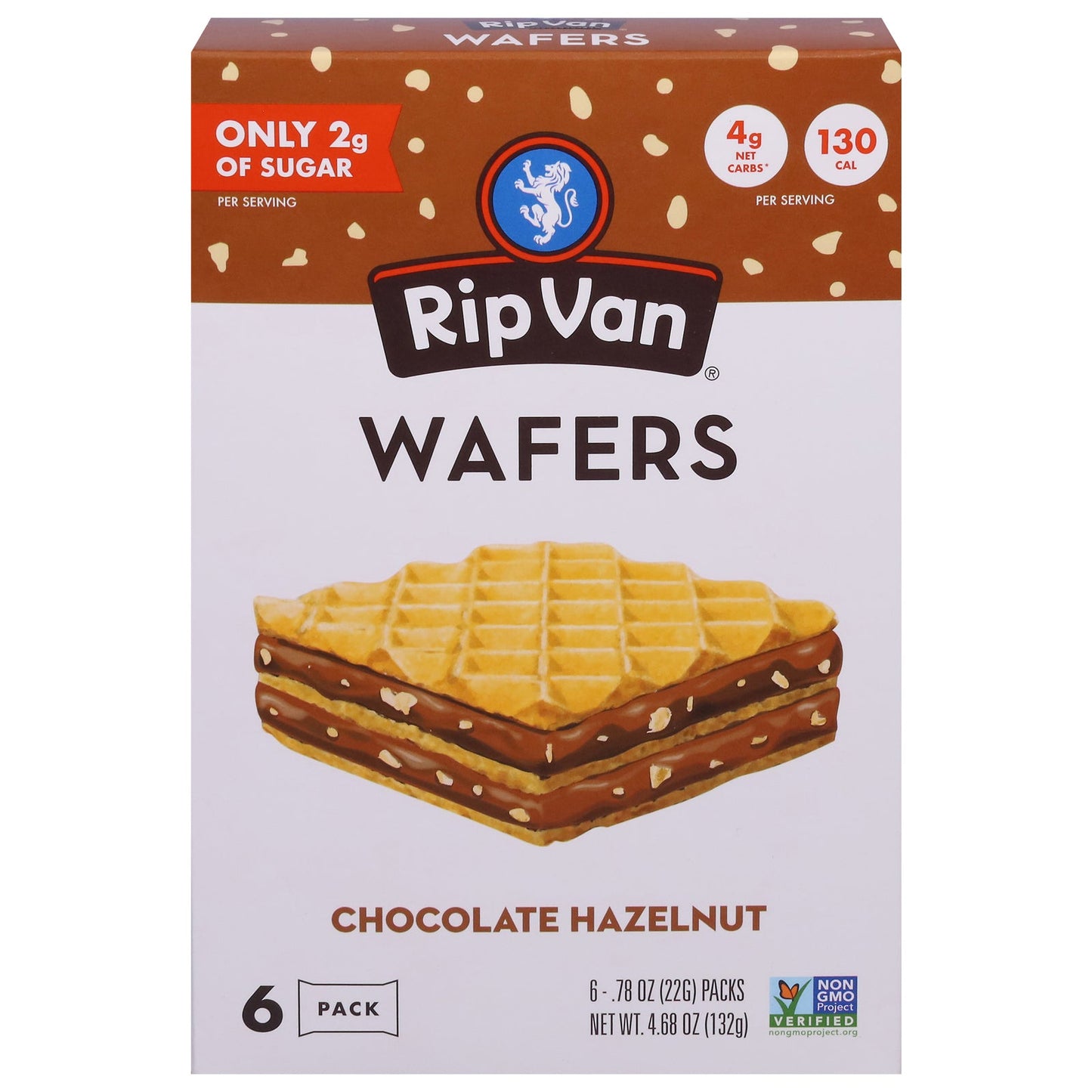 Rip Van Wafels - Wafers Chocolate Hazelnut - CS of 6-4.68 OZ