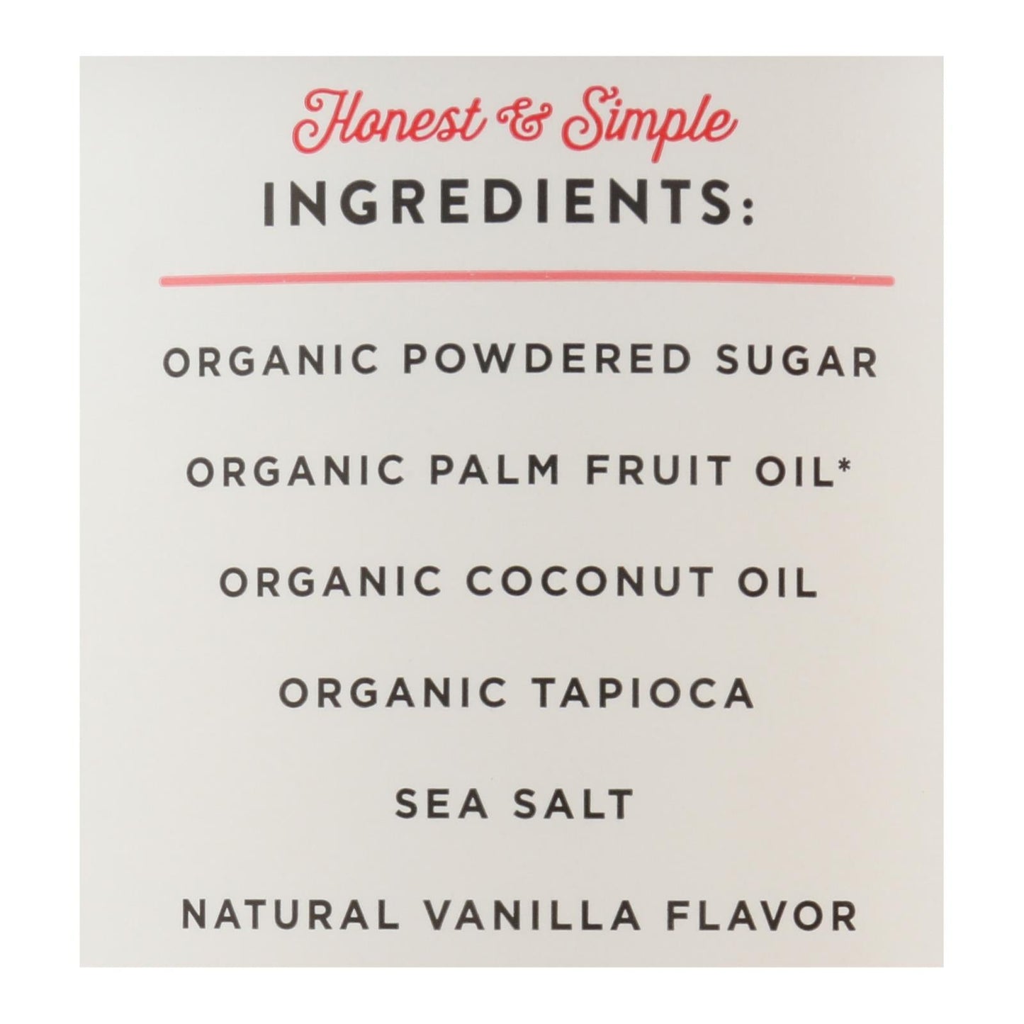 Miss Jones Organic Vanilla Frosting - Case of 6, 320g