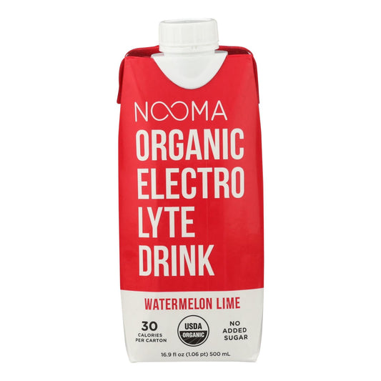 Nooma Organic Electrolyte Drink, Watermelon Lime, 12 Pack