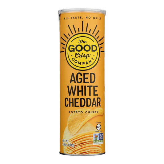 Good Crisp Potato Crisps Aged White Cheddar, 8 Pack
