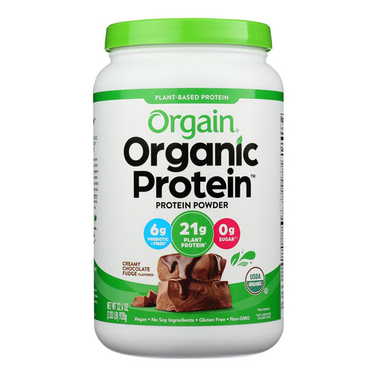 Orgain Organic Protein Powder - Plant Based - Creamy Chocolate Fudge - 2.03 Lb