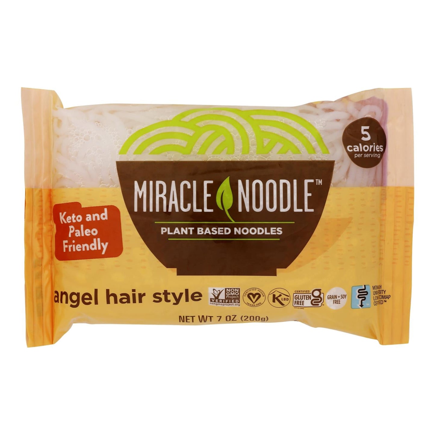 Miracle Noodle Shirataki Angel Hair, 7 Oz, Pack of 6