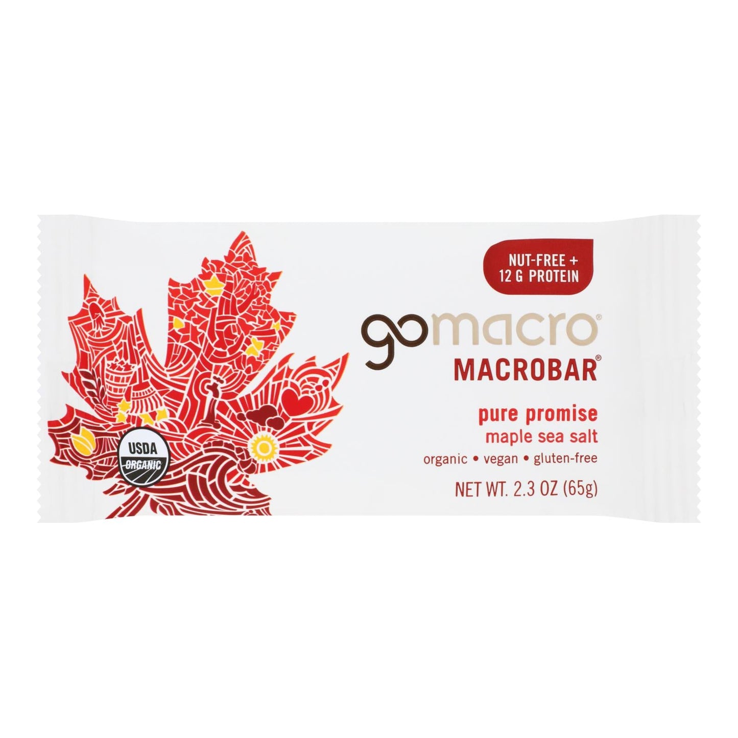 Gomacro - Bars Maple Sea Salt - Case Of 12 - 2.3 Oz