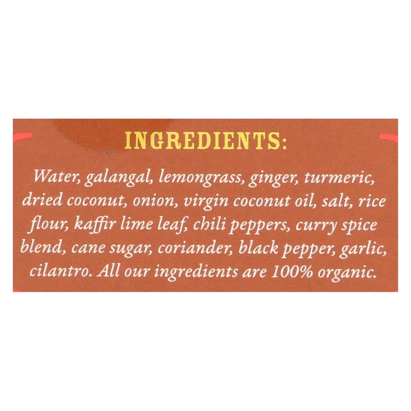 Organic Yellow Thai Curry Paste, 6-Pack (2.8 Oz Each)