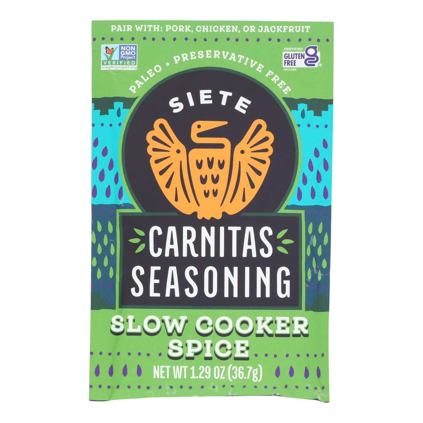 Siete - Seasoning Carnitas - Case Of 12-1.29 Oz