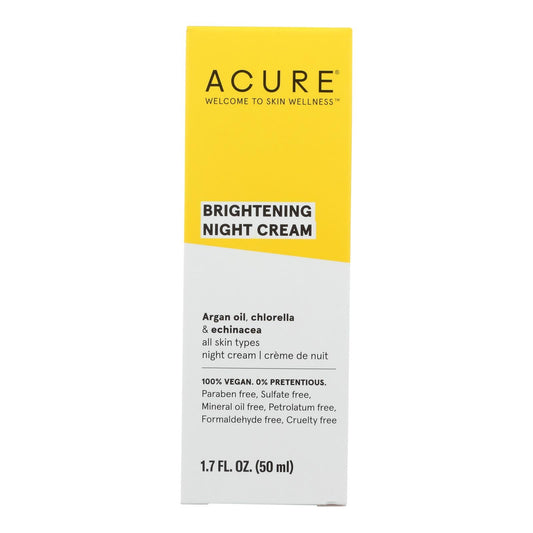 Acure Night Cream with Argan & Chlorella - 1.75 Fl Oz
