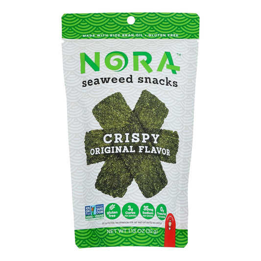 Nora Snacks Original Seaweed Crisps, 12 Pack, 1.13 Oz Each