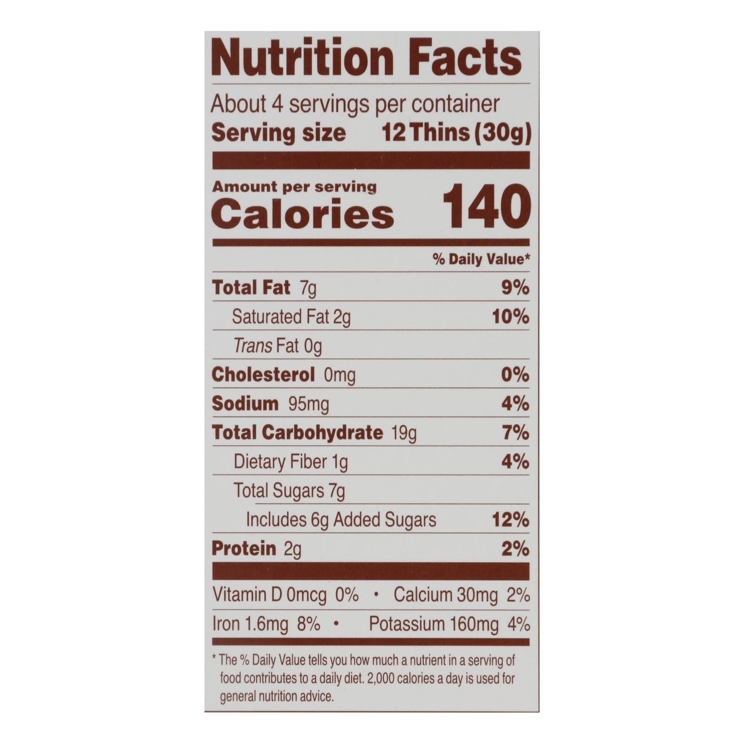 Simple Mills Sweet Thins Chocolate Brownie 6 Pack