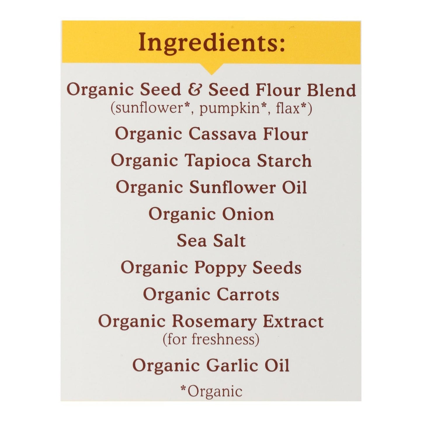 Simple Mills - Crckr Seed Flr Evrythng - Case Of 6-4.25 Oz