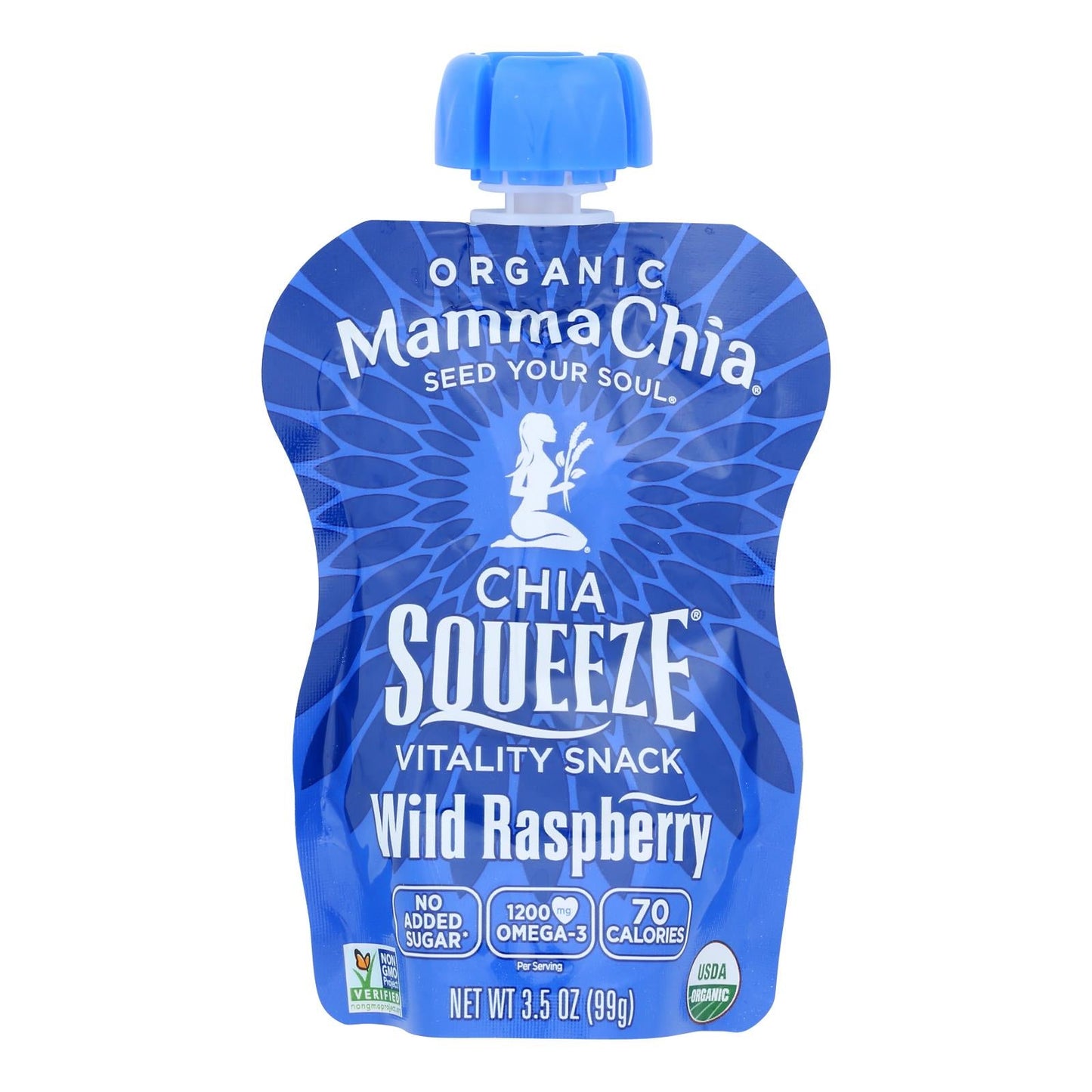 Mamma Chia Wild Raspberry Snack, Organic, 16 Pack, 3.5 Oz