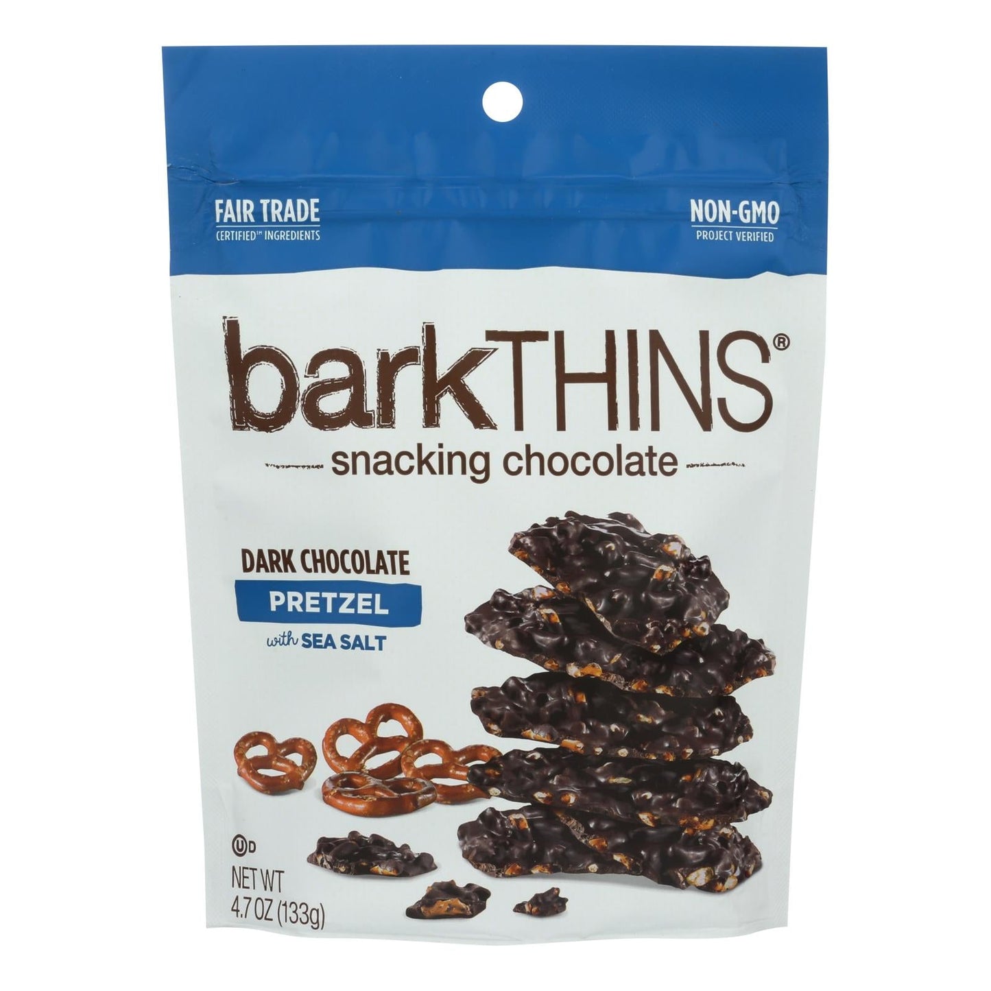 Bark Thins Dark Choc Pretzel Sea Salt - 12 Pack, 4.7 oz