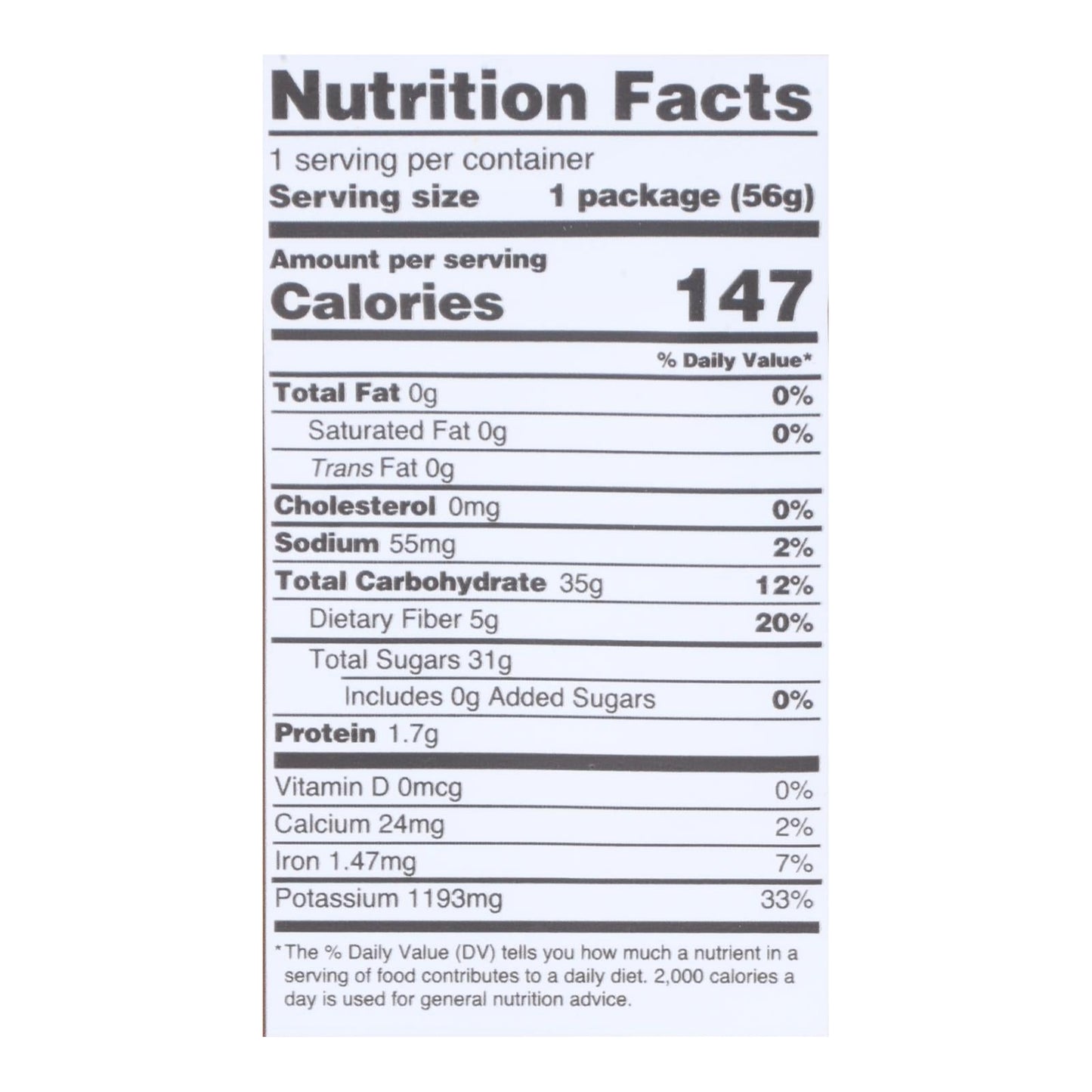 Mavuno Harvest Organic Dried Papaya, 6-Pack, 2 Oz.