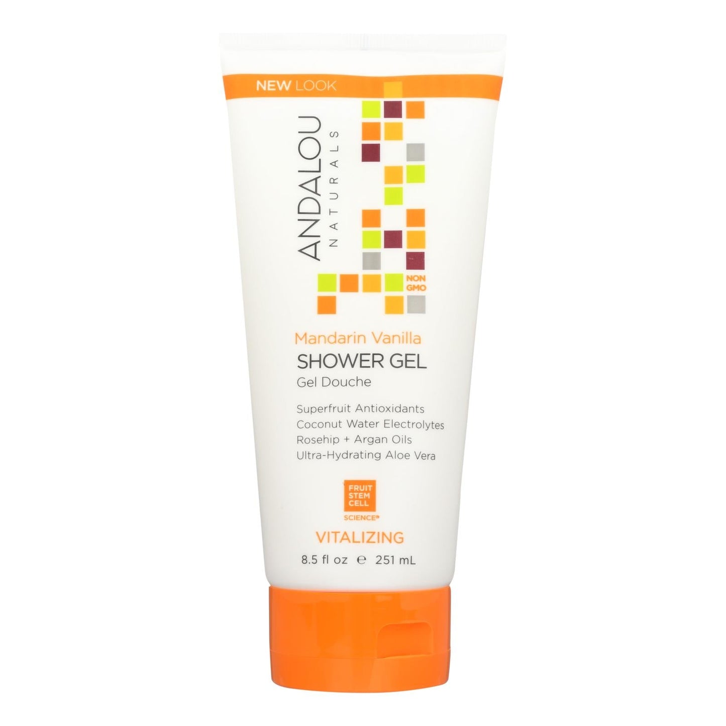 Andalou Naturals Mandarin Vanilla Shower Gel 8.5 Fl Oz