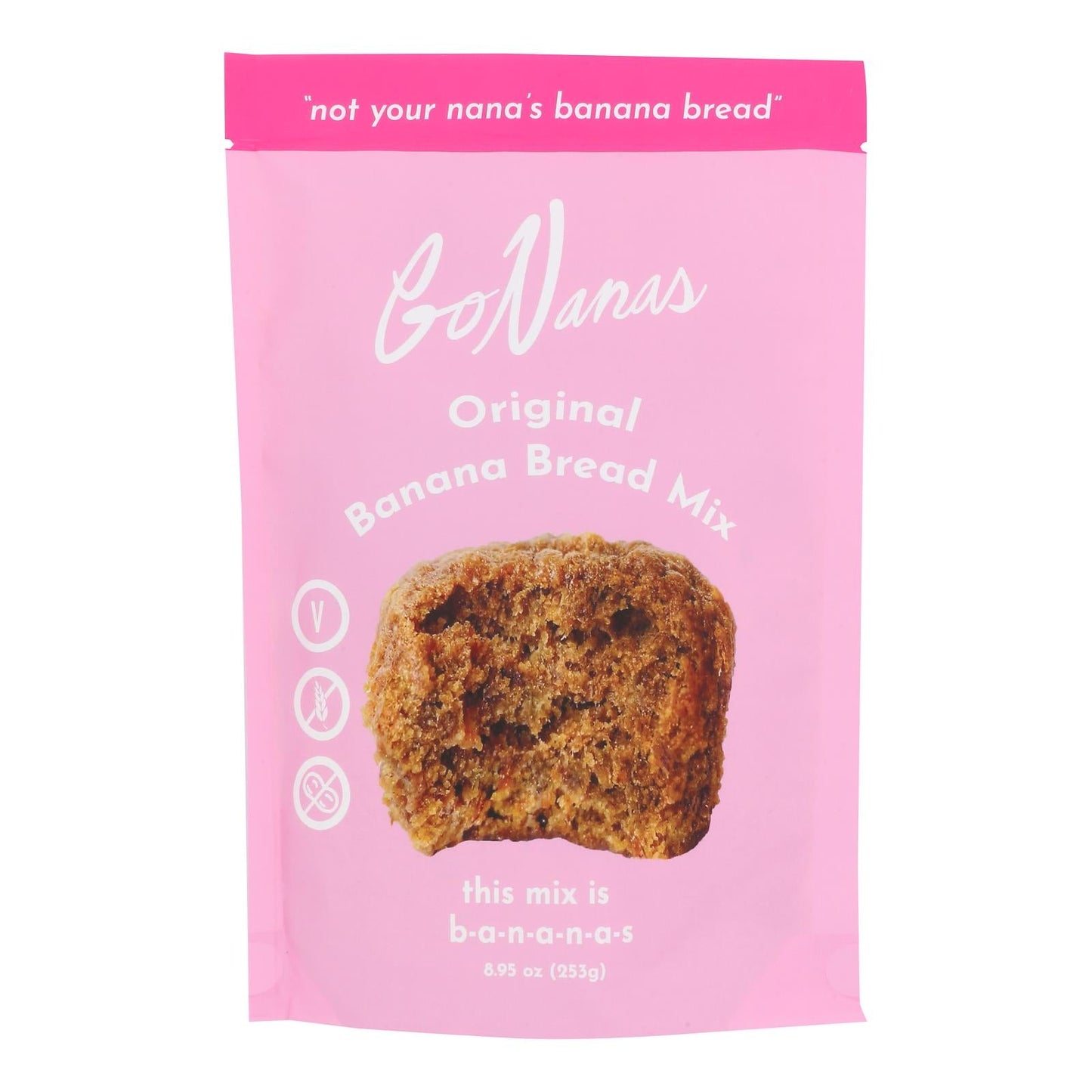 Gonanas Mixed Banana Bread Original, 6 Pack, 8.95 oz