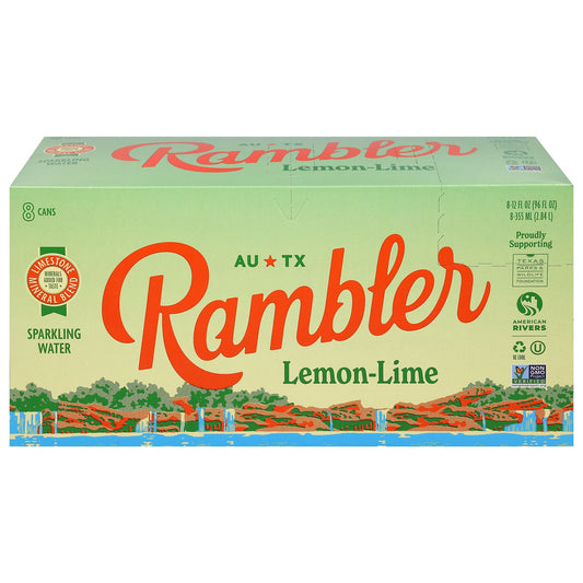 Rambler - Water Sparkling Lem Lime - CS of 3-8/12 FZ