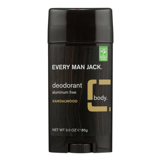 Every Man Jack Sandalwood Deodorant - Aluminum Free 3 Oz