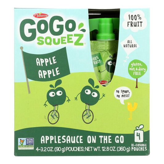 Gogo Squeeze Organic Apple Sauce - 12 Pack - 3.2 Oz