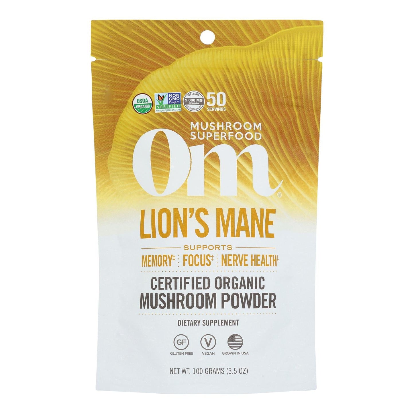 Om Organic Mushroom Powder  - 1 Each - 3.5 Oz