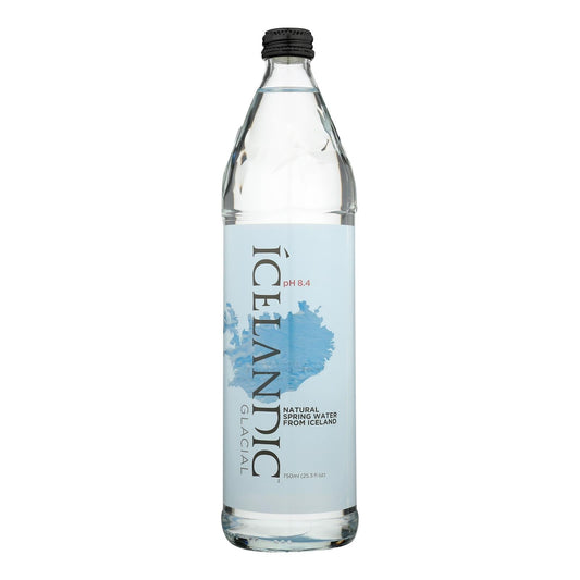 Icelandic Glacial Natural Spring Water, Glass, 12x25.3 FZ