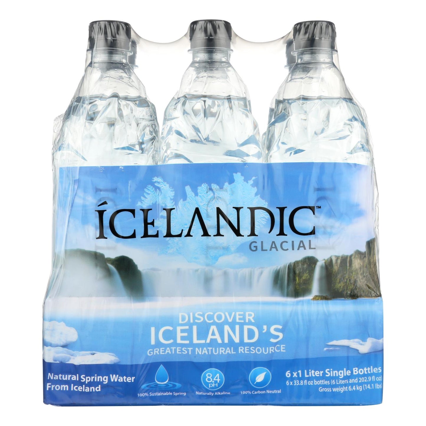 Icelandic Glacial Spring Water, 2 Cases of 6 (33.8 oz)