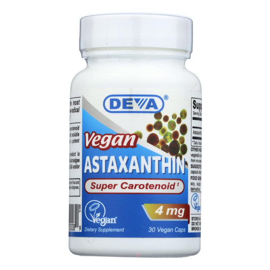 Deva Vegan Astaxanthin 4mg Antioxidant - 30 Capsules