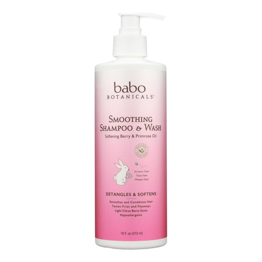 Babo Botanicals Softening Shampoo Berry & Primrose 16 Fl Oz